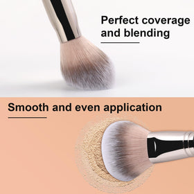 TEOYALL Setting Powder Brush with powder application demonstration
