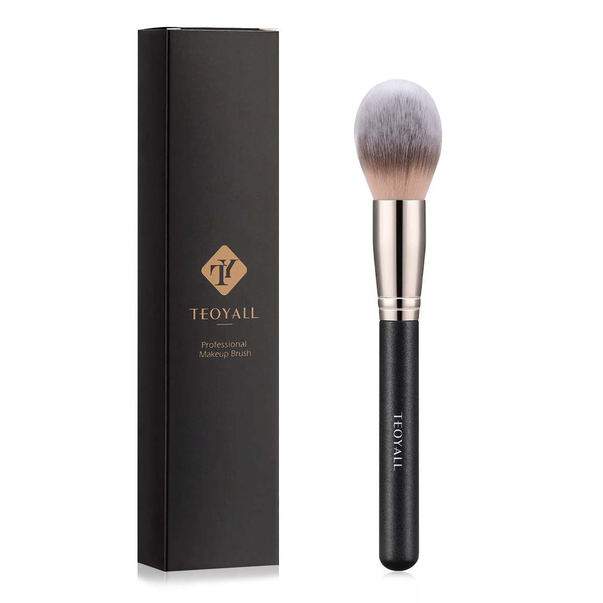 TEOYALL Tapered Blush Brush front view with large domed shape