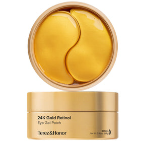 TEREZ & HONOR 24K Gold Retinol Eye Patches front view