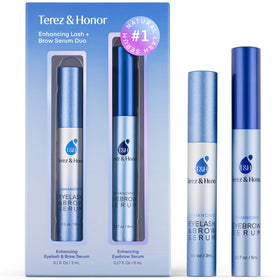 TEREZ & HONOR Advanced Eyelash and Eyebrow Serum Duo Pack front view