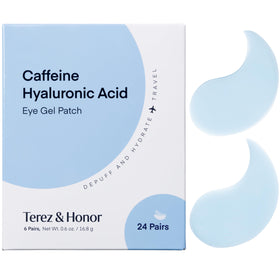 TEREZ & HONOR Caffeine Eye Patches front view packaging