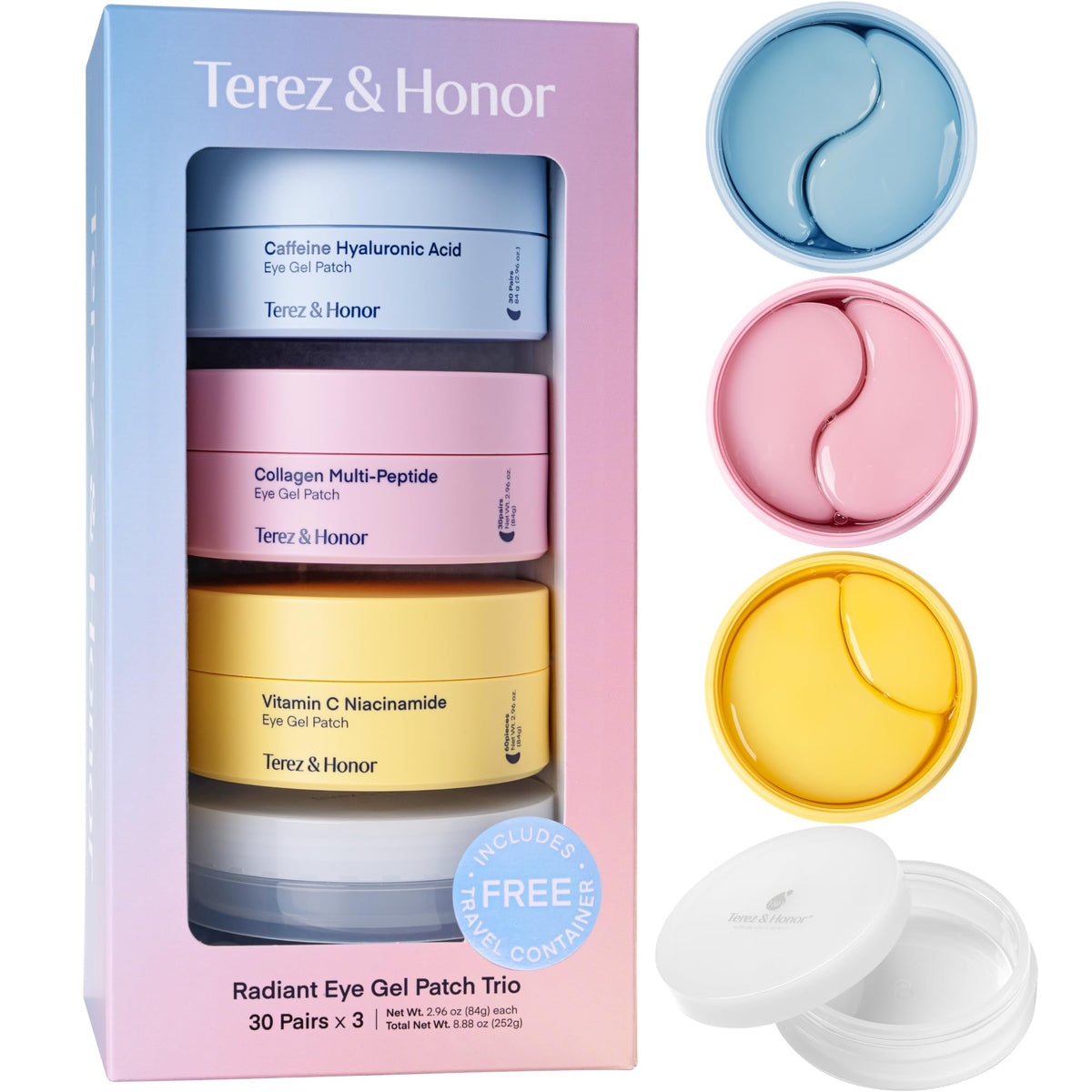 TEREZ & HONOR Eye Patches Gift Set packaging front view