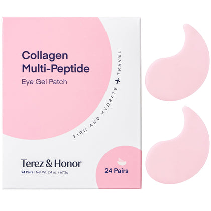 TEREZ & HONOR Peptide Collagen Hydrogel Eye Patches front view