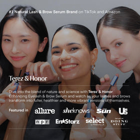 TEREZ & HONOR serum with makeup brushes
