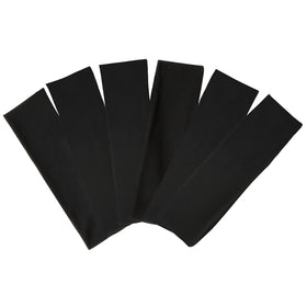 TERSE Black Headband front view, soft stretchy fabric