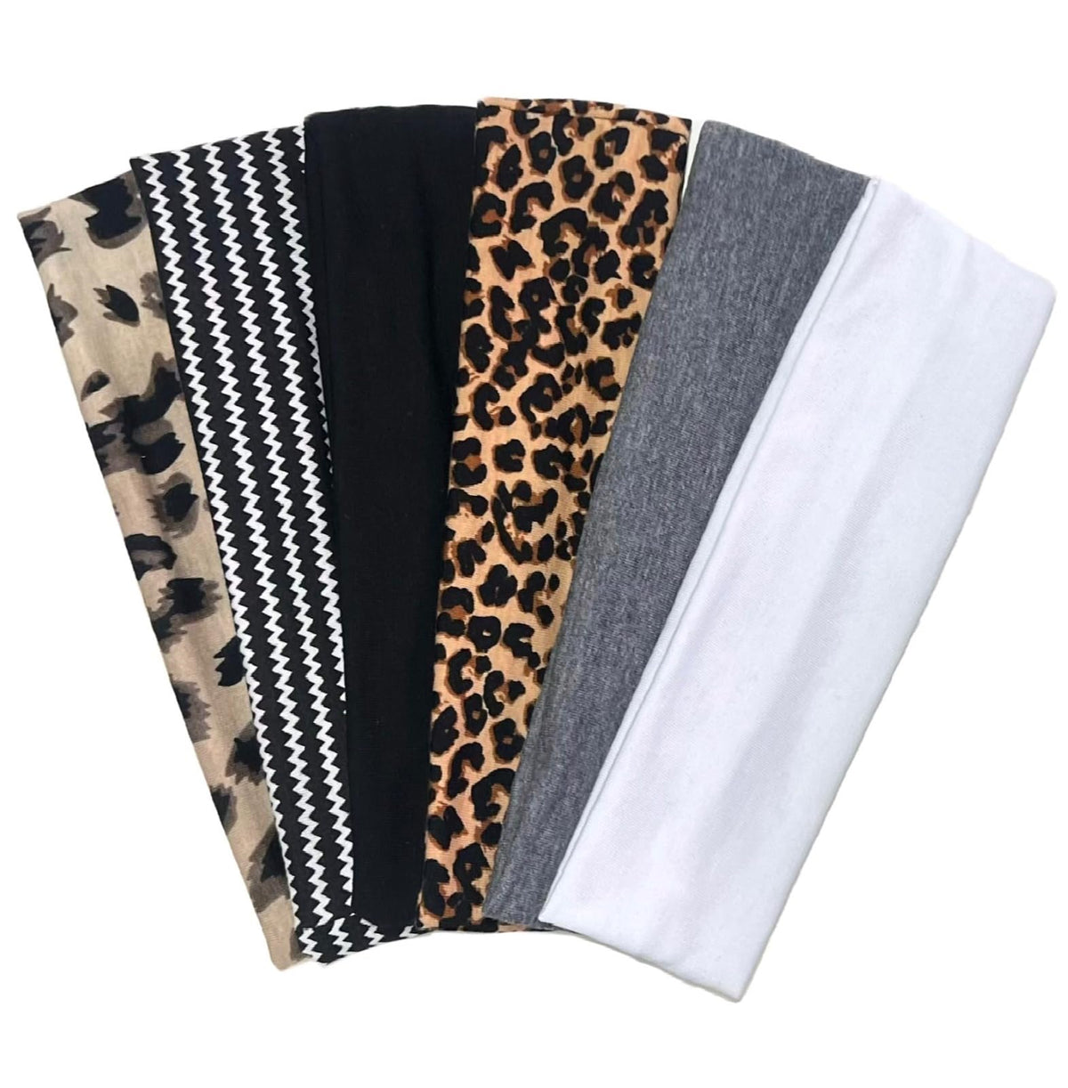 TERSE Cheetah Headband front view in leopard print