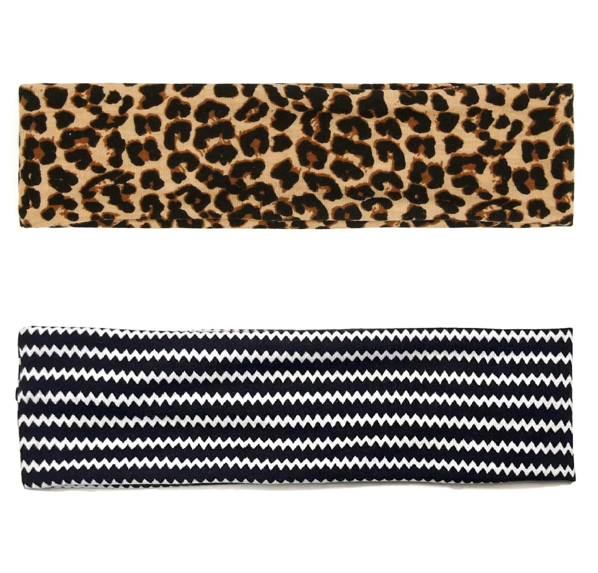 TERSE Cheetah Headband side view showcasing soft fabric