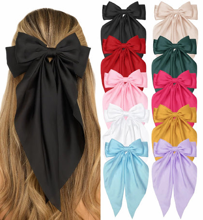 TERSE Hair Bows for Women 10PCS in assorted colours