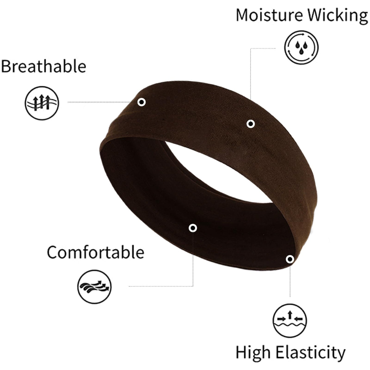 TERSE Hairband in a pack, displaying multiple colours