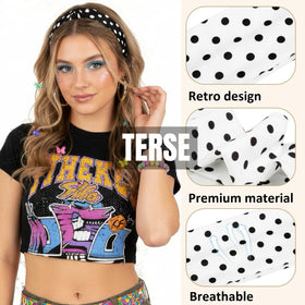 TERSE headband worn by model during yoga