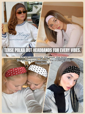 TERSE headbands displayed on a table