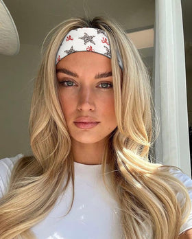 TERSE Leopard Headband displayed on a flat surface