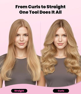Terviiix Hair Straightener and Curler 2 in 1 back view