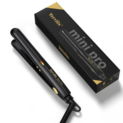 Terviiix Mini Flat Iron black model front view