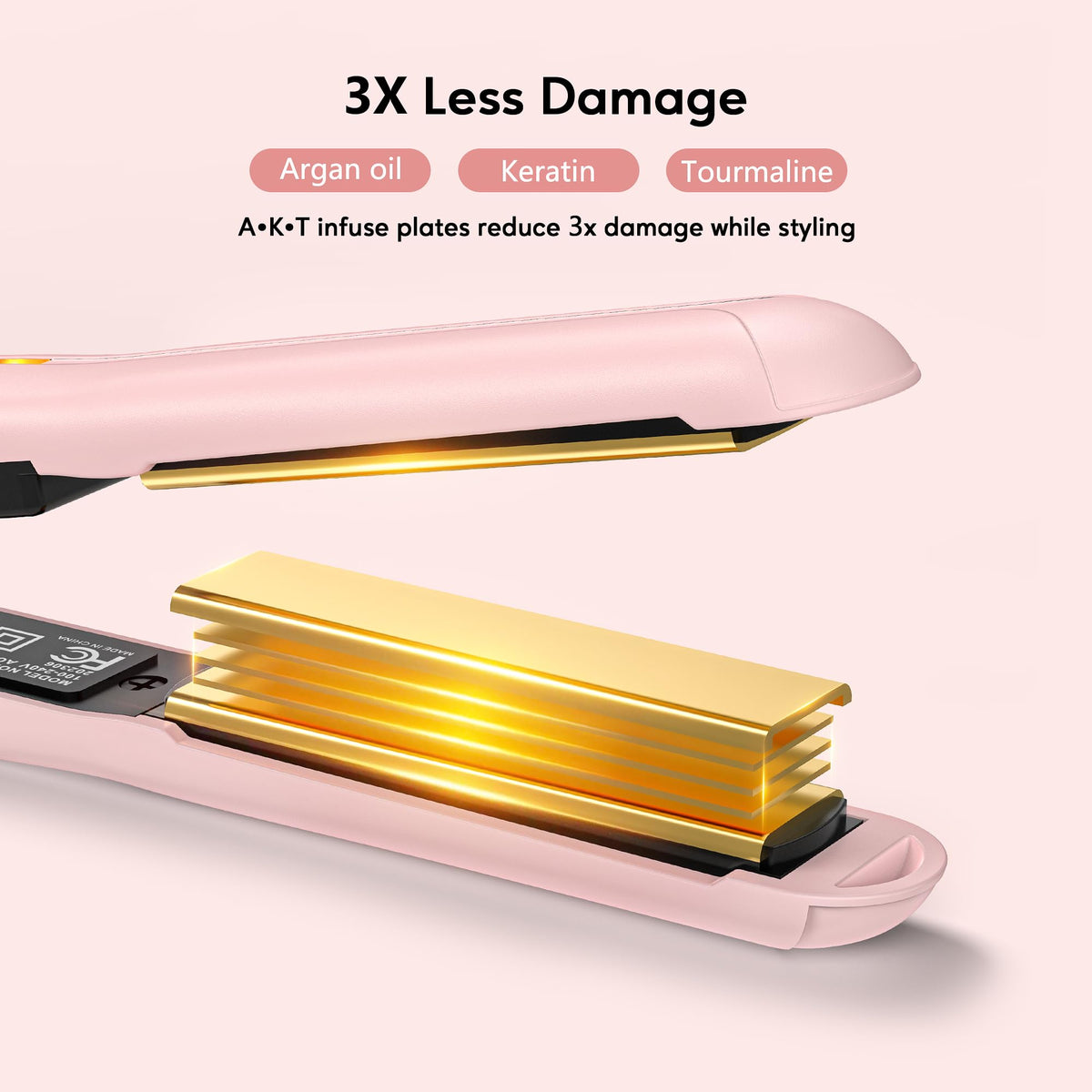 Terviiix Mini Flat Iron with 360-degree swivel cord