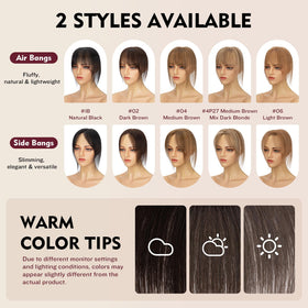 TESS Human Hair Topper packaging display