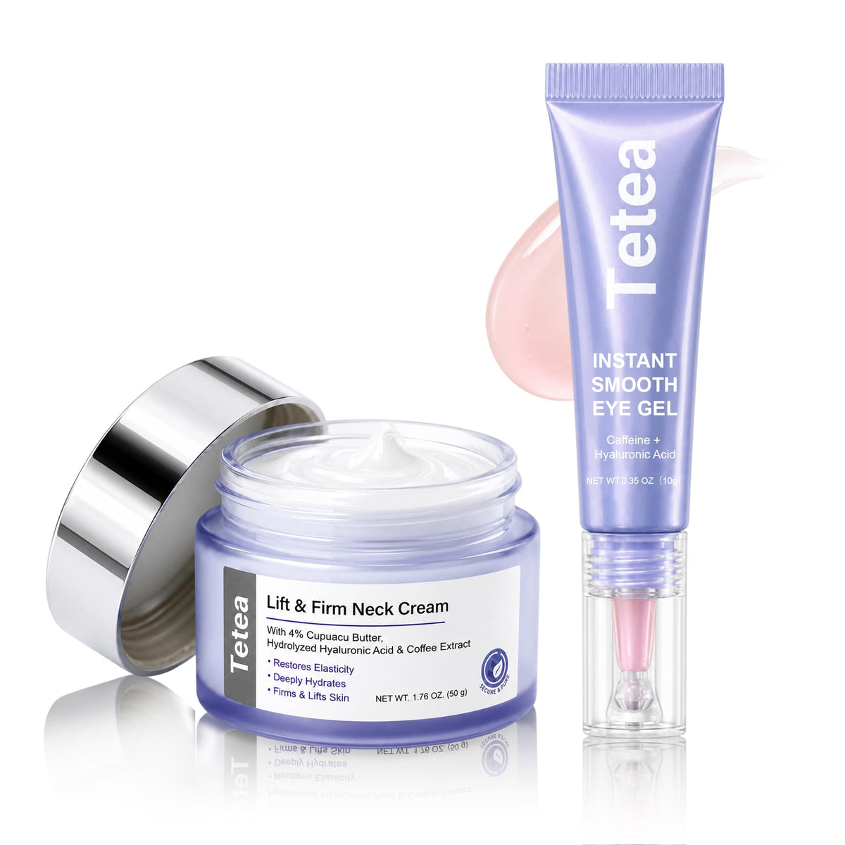 Tetea Eye Gel & Neck Cream Set front view with packaging