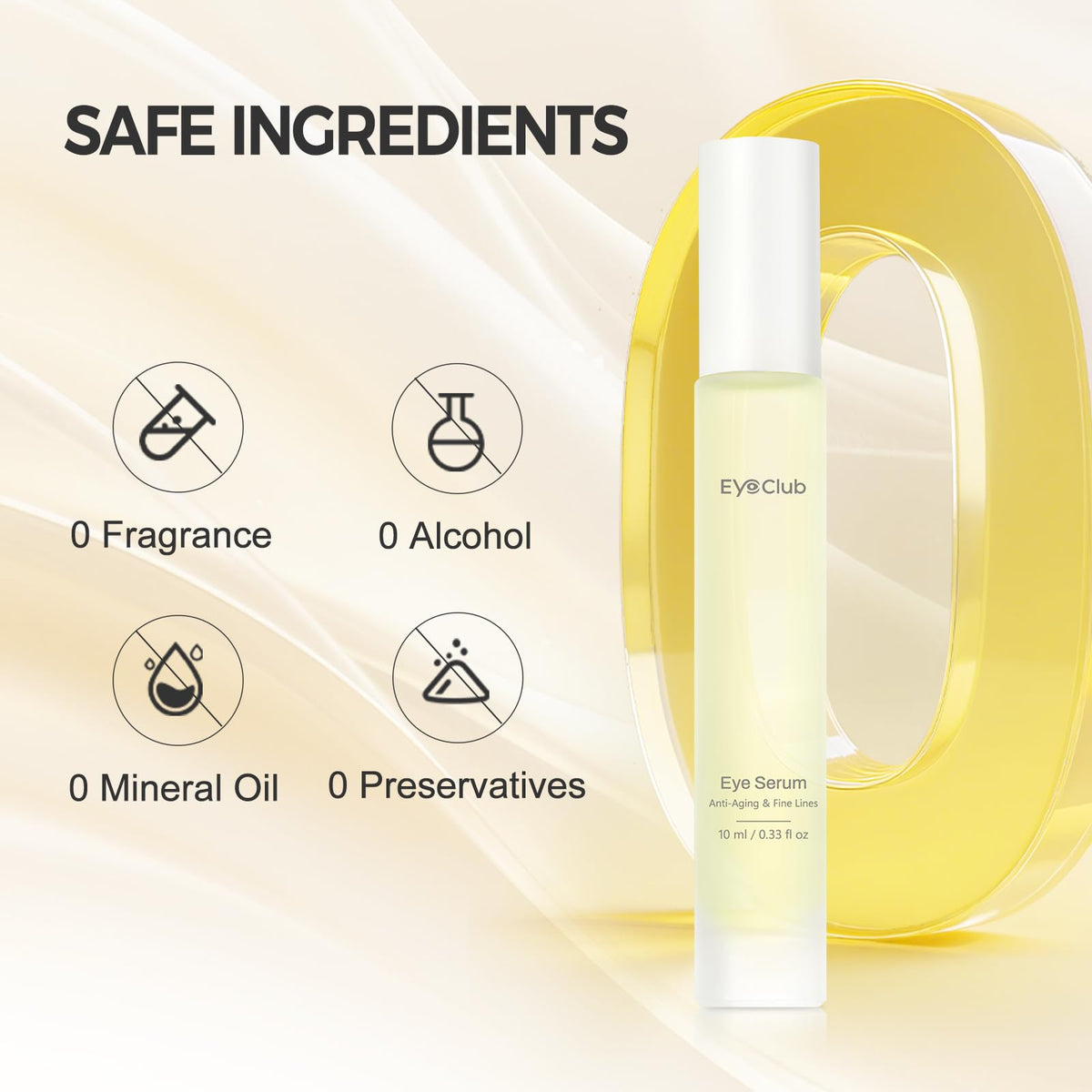 Texture of EyeClub Retinol Under Eye Brightener Serum