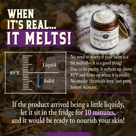 Texture of Wrath & Remedy Organic Beef Tallow Whipped Honey Balm