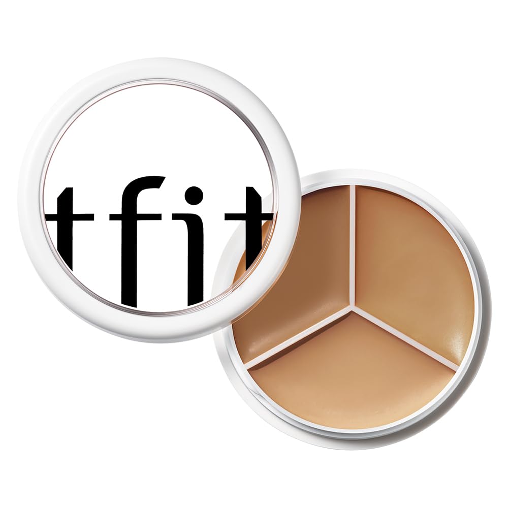 TFIT 3 Color Concealer Cream Palette 04 Dark front view