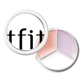 TFIT 3 Color Concealer Palette front view with shades
