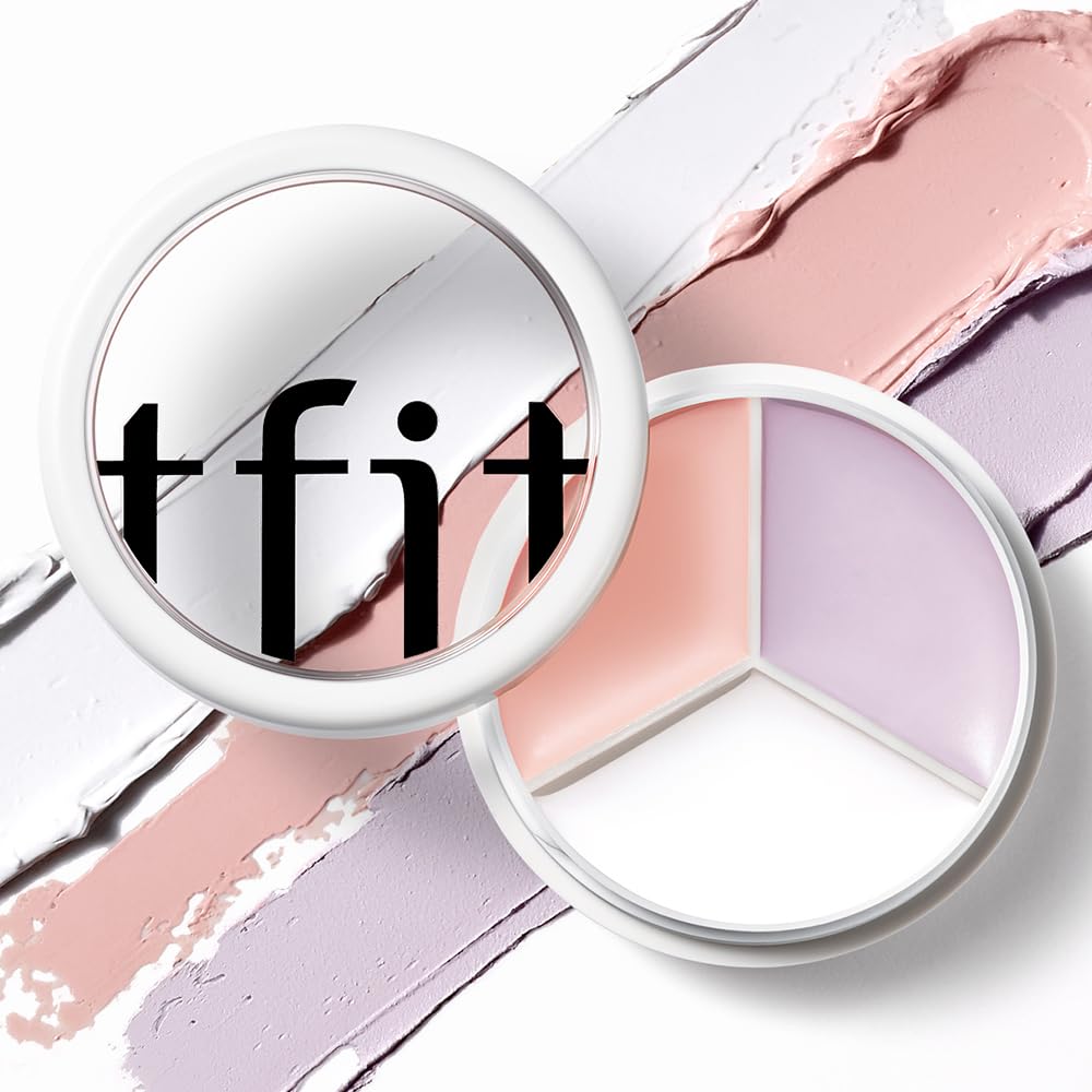 TFIT Concealer Palette showing pink, purple, and white shades