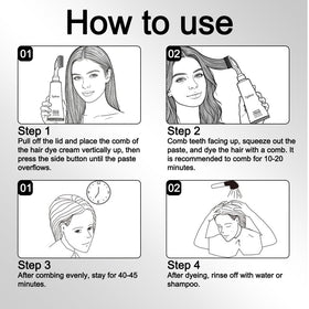 Tgideas Hair Dye Comb instruction manual