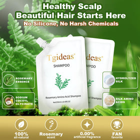 Tgideas Rosemary Biotin Shampoo close-up of label