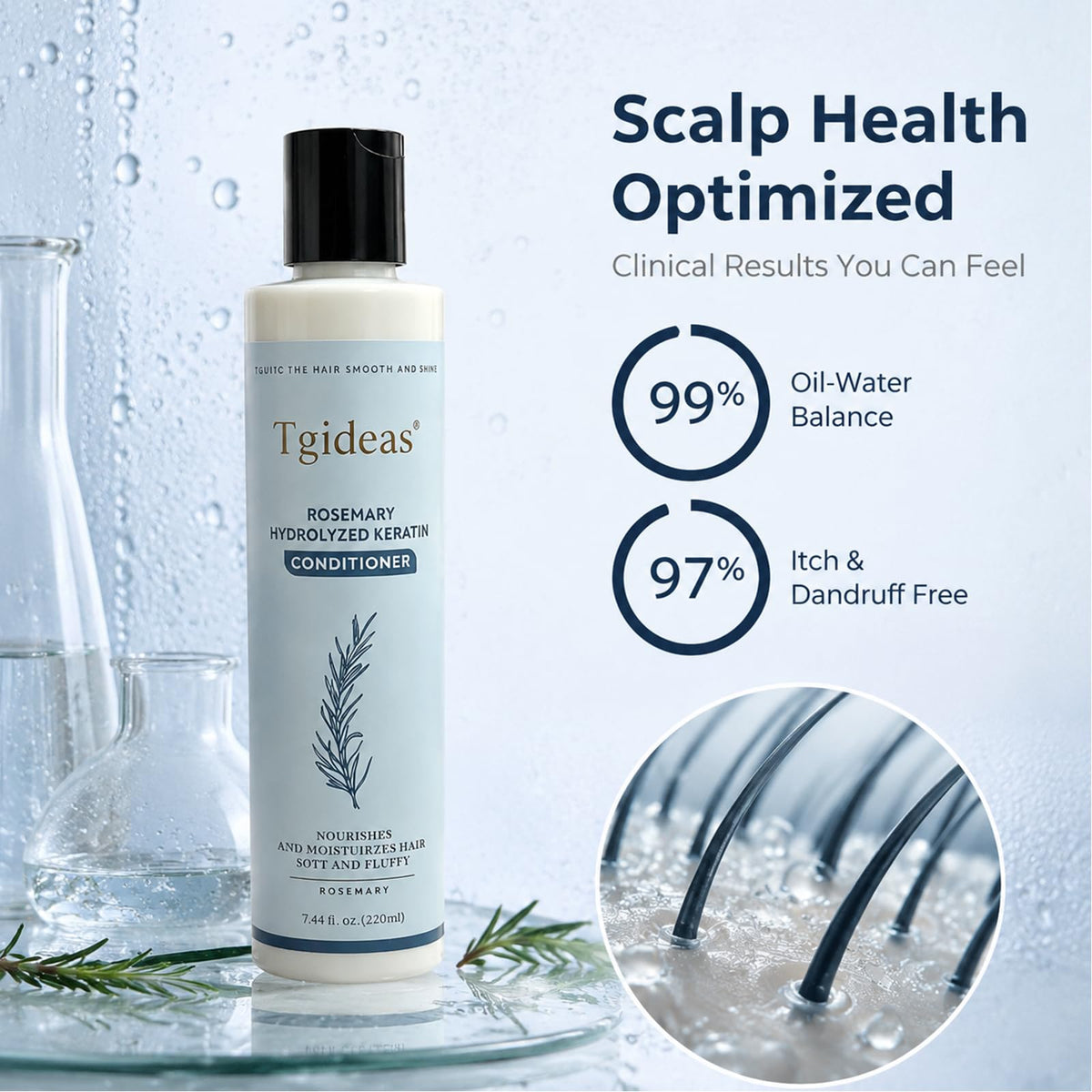 Tgideas Rosemary Keratin Conditioner texture close-up