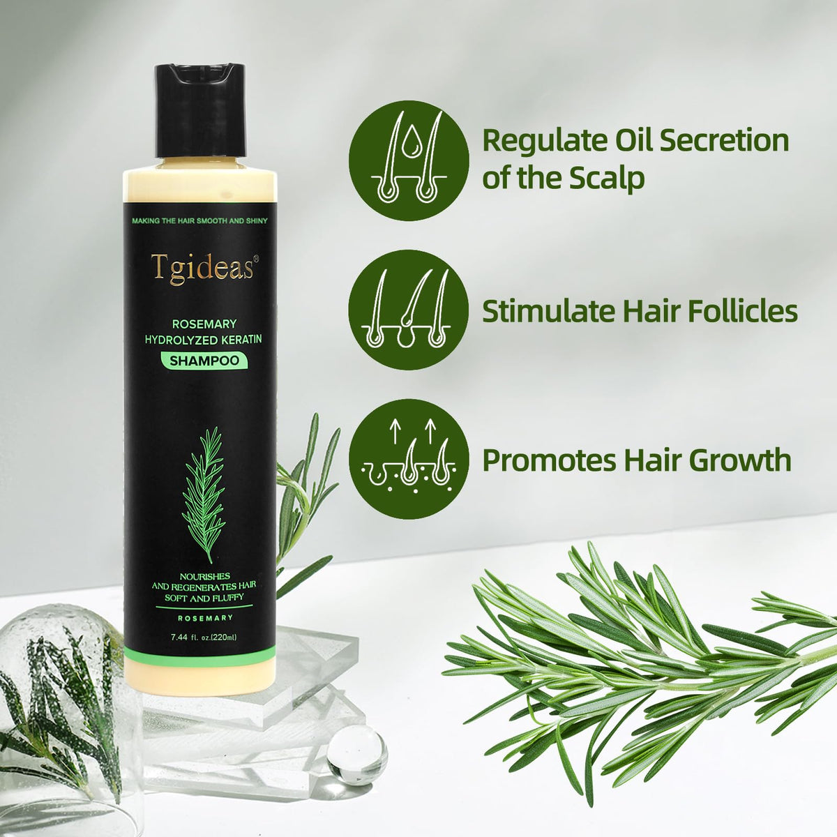 Tgideas Rosemary Shampoo packaging details