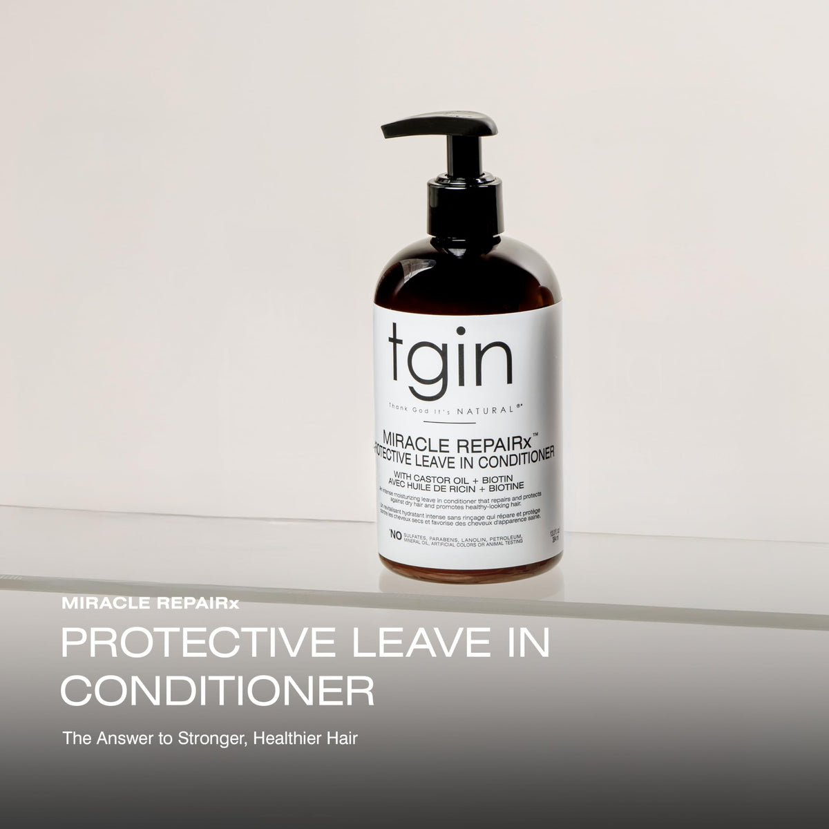 tgin Leave In Conditioner bottle side view