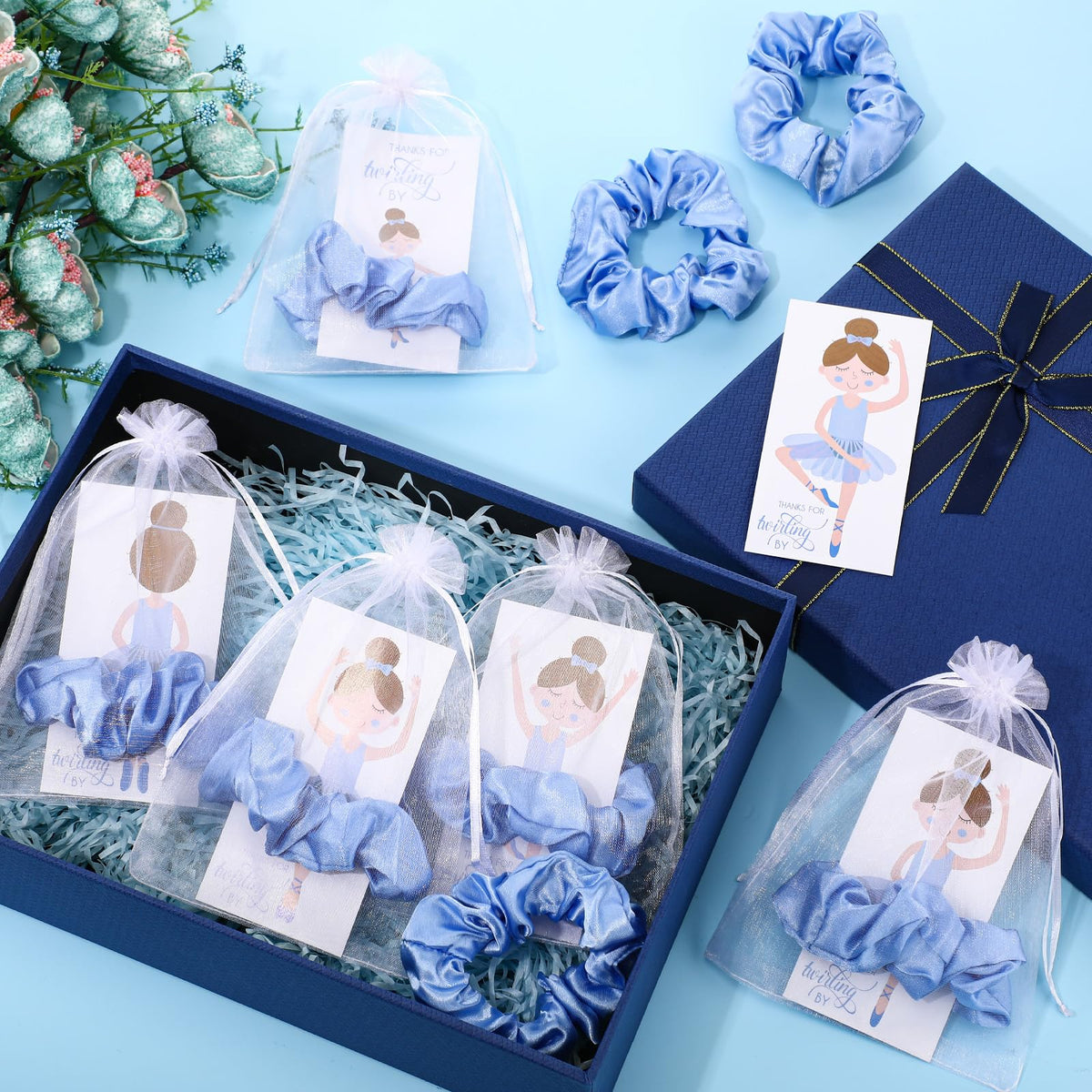 Thank you cards included in Yinkin Ballerina Party Favors set