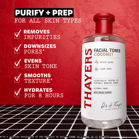 THAYERS Coconut Water Witch Hazel Toner with aloe vera ingredients