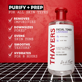 THAYERS Lavender Witch Hazel Toner with aloe vera ingredients