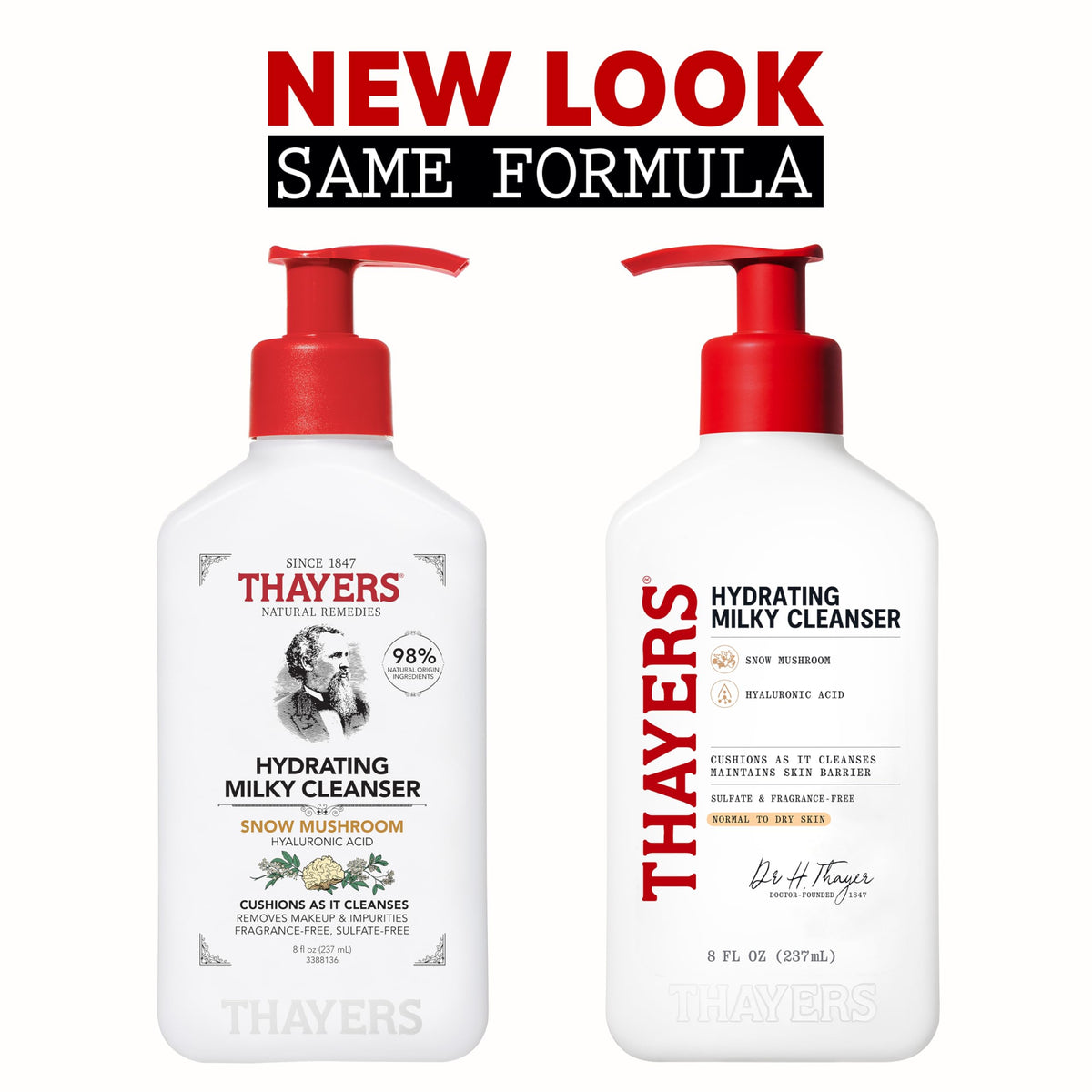 Thayers Milky Hydrating Face Cleanser back view