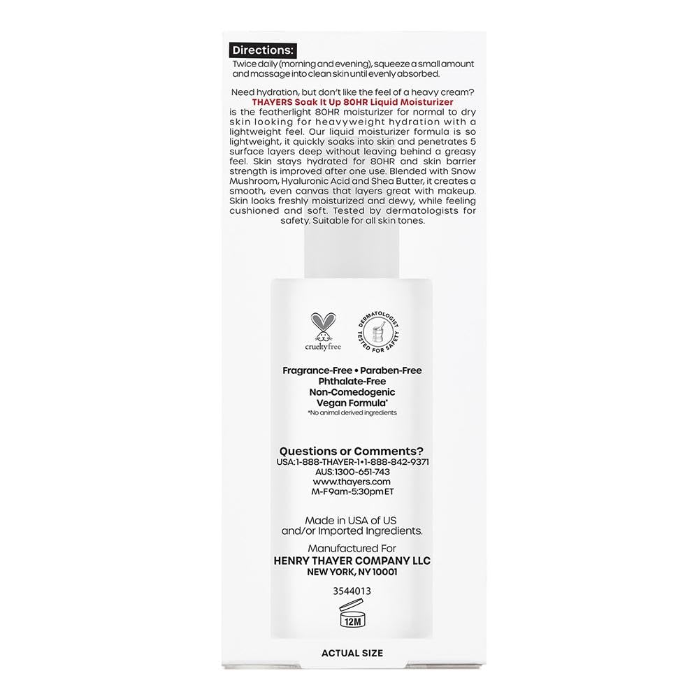 THAYERS Soak It Up Moisturiser 2.5 Oz lifestyle scene