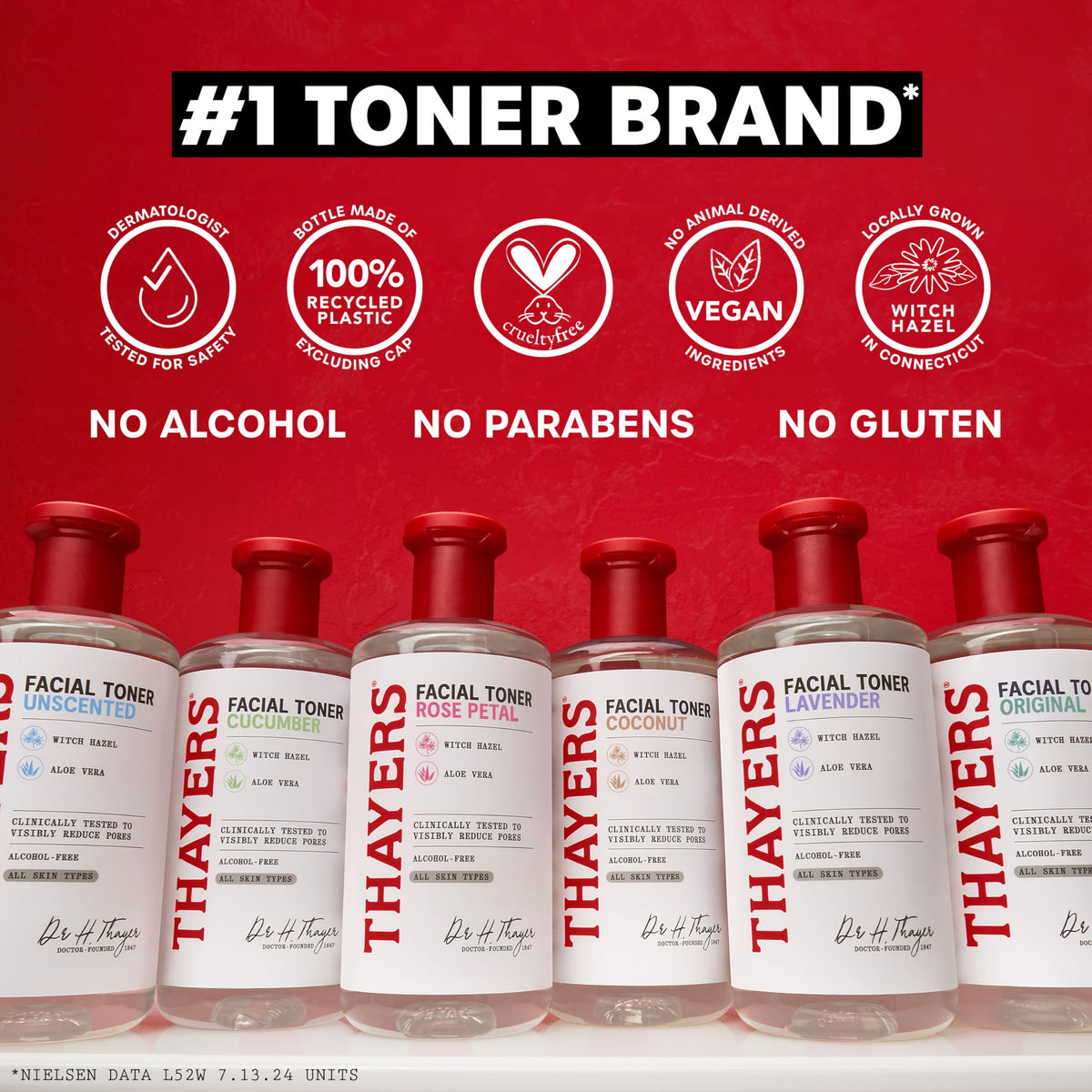 THAYERS Witch Hazel Facial Mist Toner close-up on label