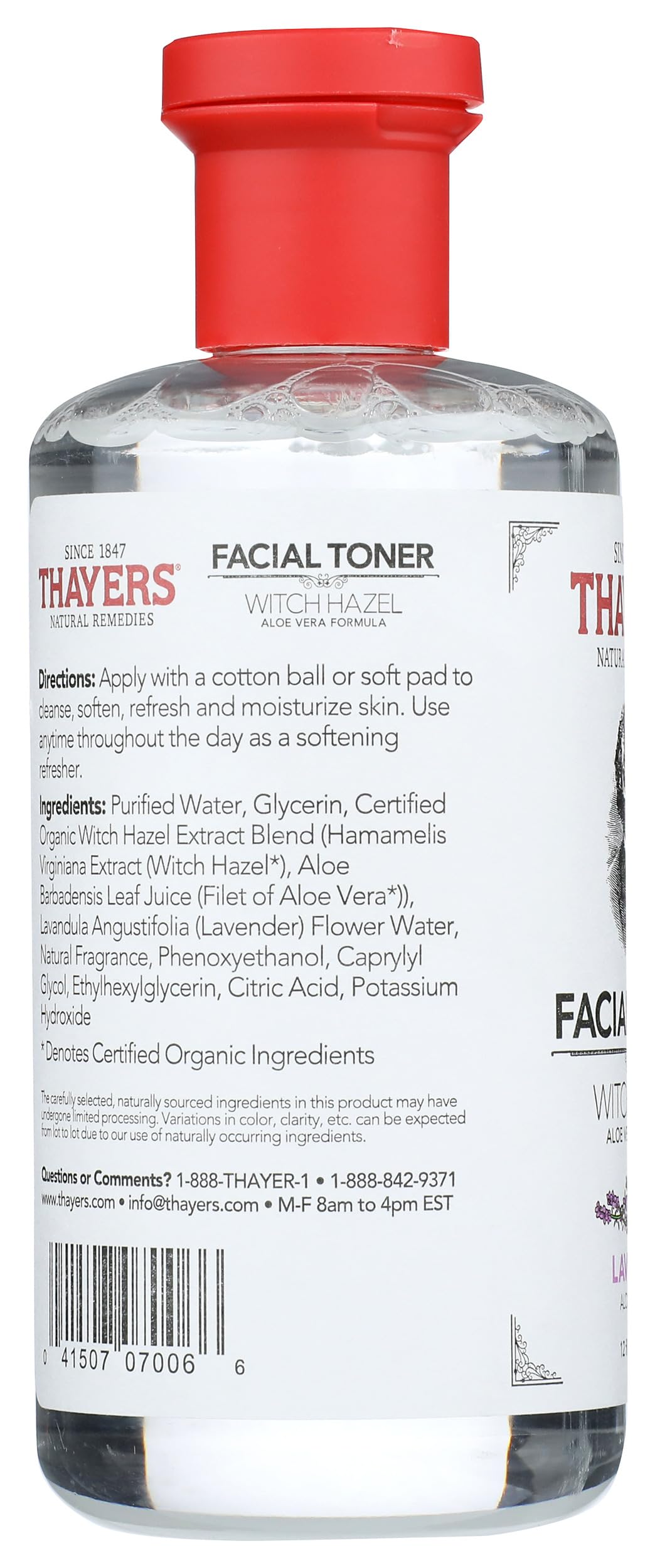 THAYERS Witch Hazel Lavender Toner with aloe vera