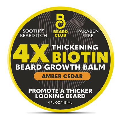 The Beard Club Biotin Beard Balm 4 oz front view