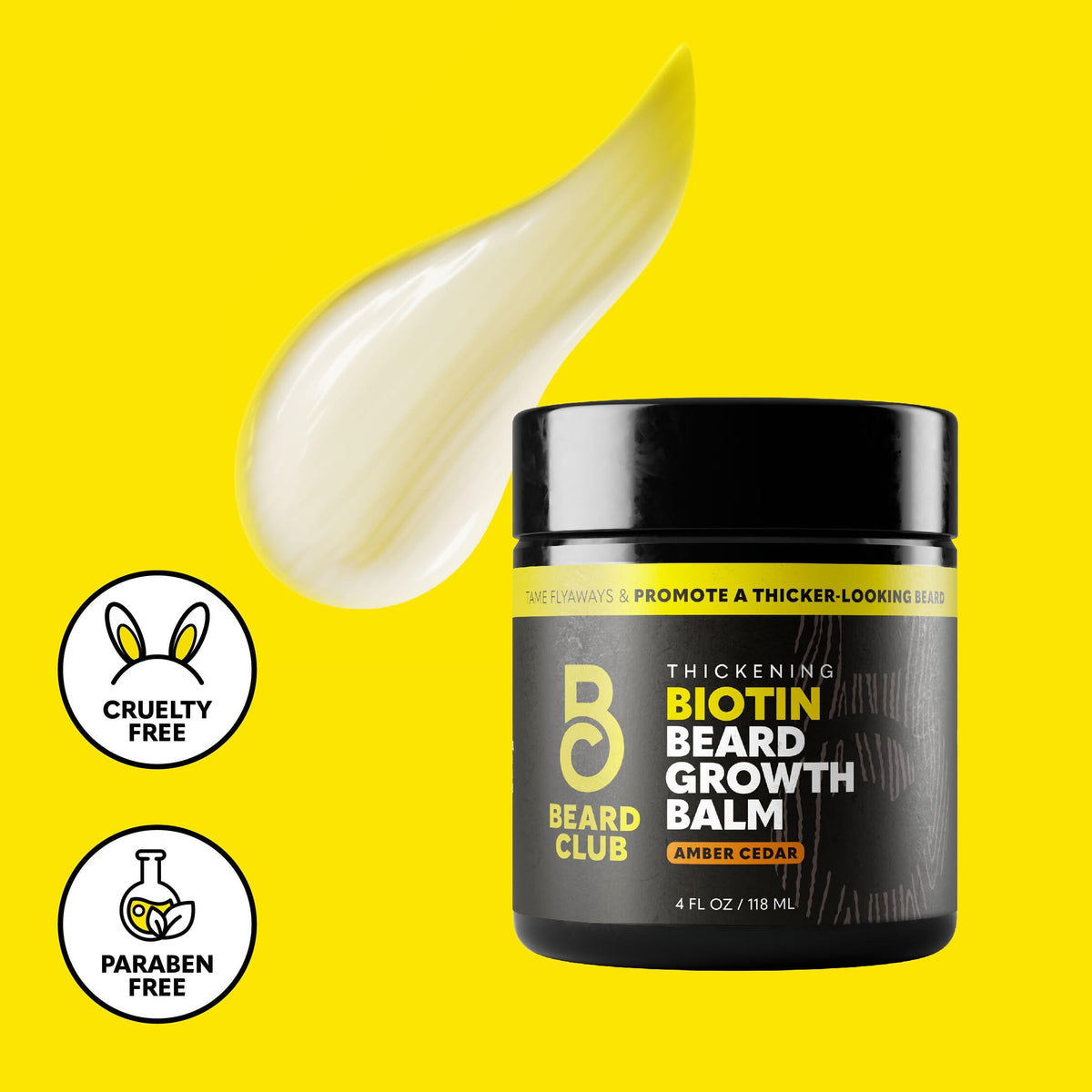 The Beard Club Biotin Beard Balm with shea butter and oils