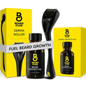 The Beard Club Derma Roller front view with 540 titanium needles
