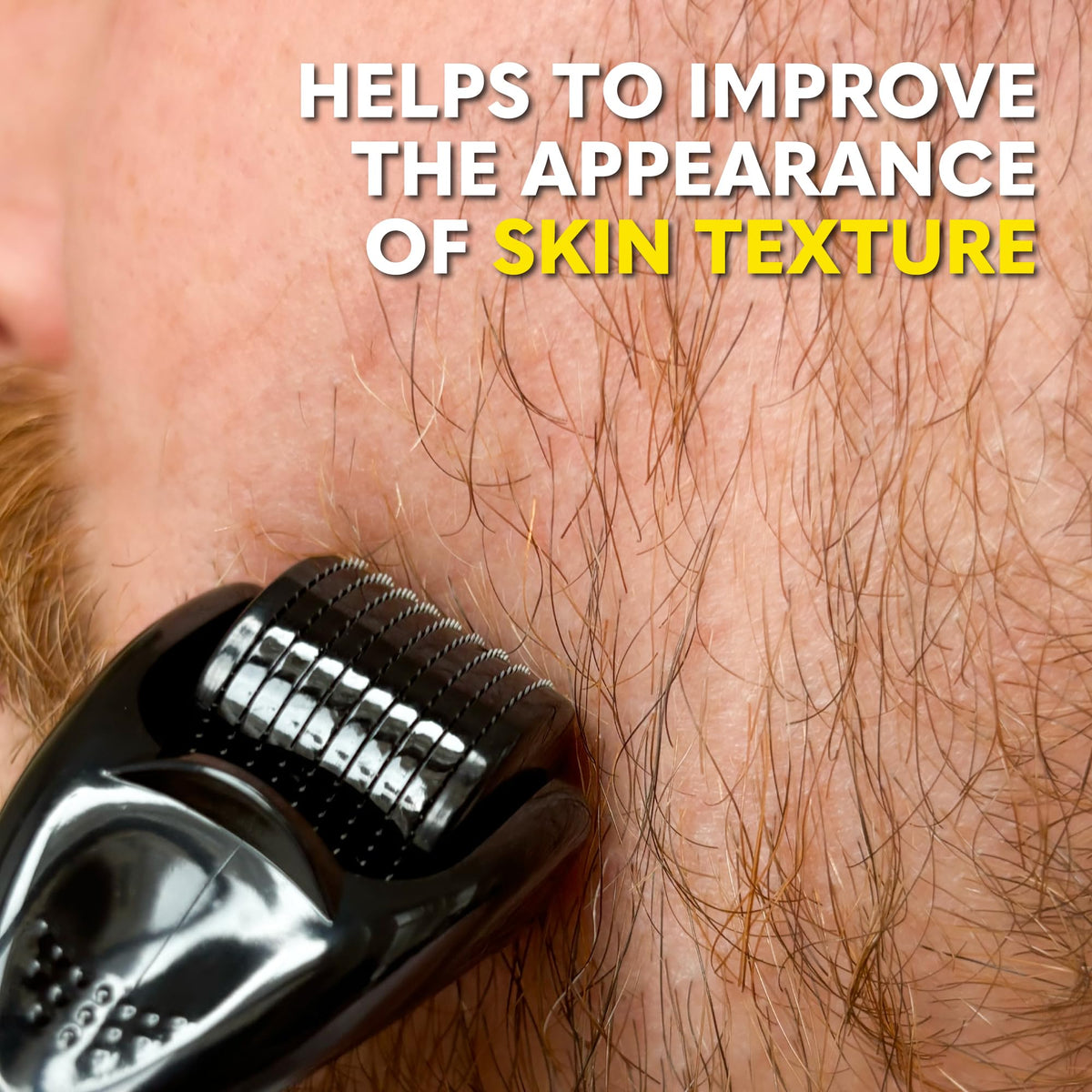 The Beard Club Derma Roller with packaging