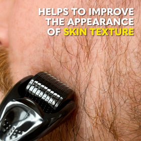 The Beard Club Derma Roller with packaging