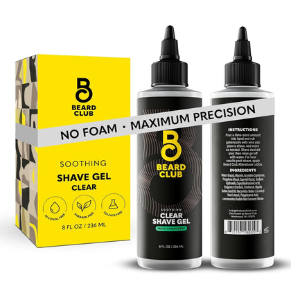 The Beard Club Premium Shaving Gel 240g front view
