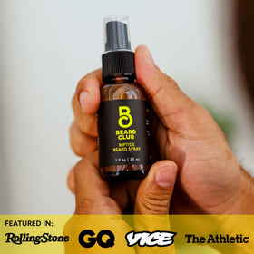 The Beard Club Riptide Beard Softening Spray close-up of nozzle