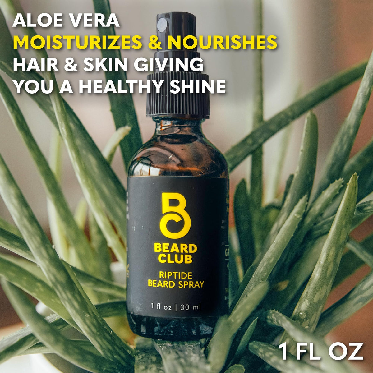The Beard Club Riptide Beard Softening Spray in travel bag