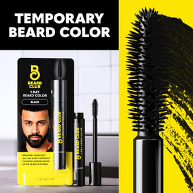 The Beard Club Temporary Beard Dye packaging with instructions