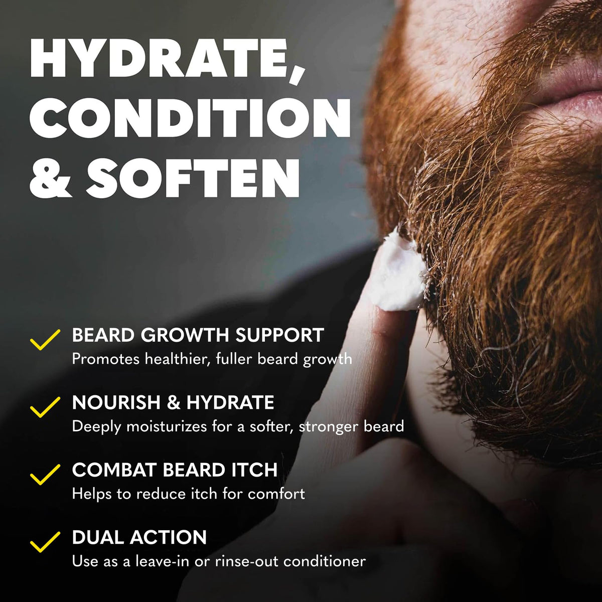The Beard Club Thickening Leave-In Beard Conditioner 4oz back view
