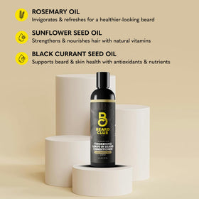 The Beard Club Thickening Leave-In Beard Conditioner 4oz ingredients list