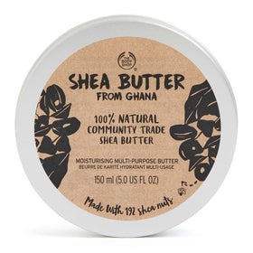 The Body Shop 100% Natural Shea Butter front view 5 oz